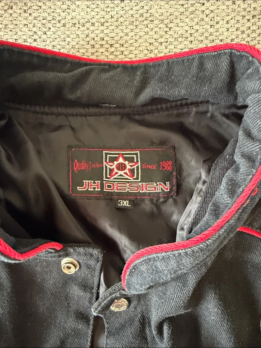 Budweiser Black Racing Patch Bomber Jacket with Red Trim